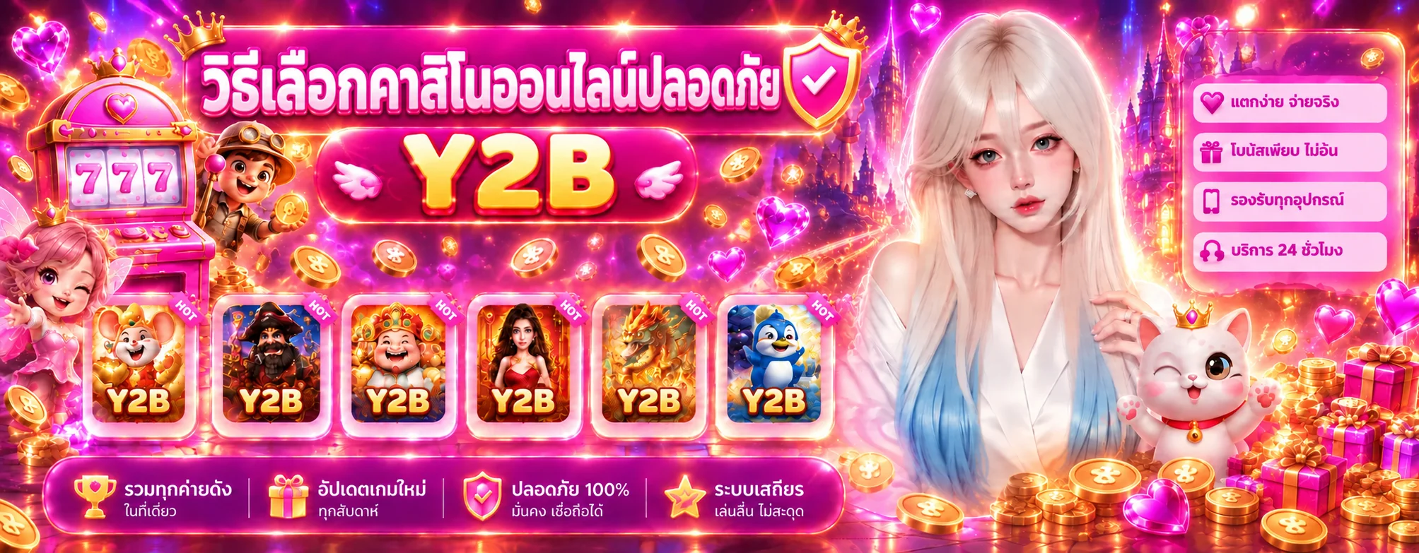 Y2B วิธีเลือกคาสิโนออนไลน์ปลอดภัย ฉบับผู้ใช้มือถือ